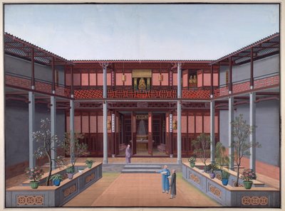Tempio di Honam - Sala di Kuan Yin, Cortile dello Zen da School Chinese