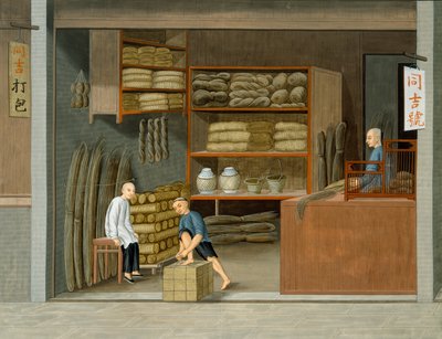 Mat Shop (acquerello e guazzo su carta) da School Chinese