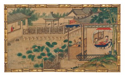 Una delle ventiquattro scene da Il sogno della camera rossa da School Chinese