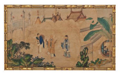 Una delle ventiquattro scene da Il sogno della camera rossa da School Chinese