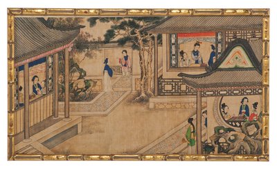 Una delle ventiquattro scene del Sogno della Camera Rossa da School Chinese