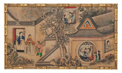 Una delle ventiquattro scene del Sogno della camera rossa da School Chinese