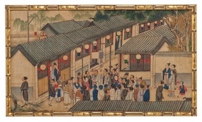 Una delle ventiquattro scene del Sogno della camera rossa da School Chinese