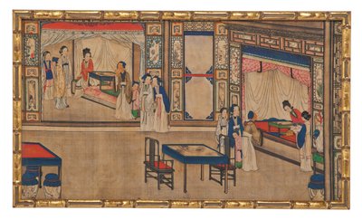 Una delle ventiquattro scene del Sogno della camera rossa da School Chinese