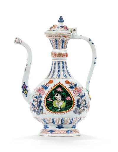 Brocca Rose-Imari con coperchio per il mercato del Medio Oriente, secondo quarto del XVIII secolo da School Chinese