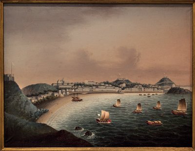 Regole severe a Macao (Cina). Dipinto di un artista cinese, inizio XVIII secolo. Museo Marittimo, Rotterdam da School Chinese