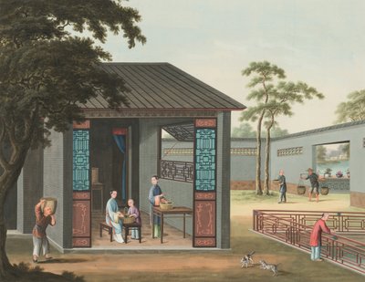 Produzione del tè, c. 1820 da School Chinese
