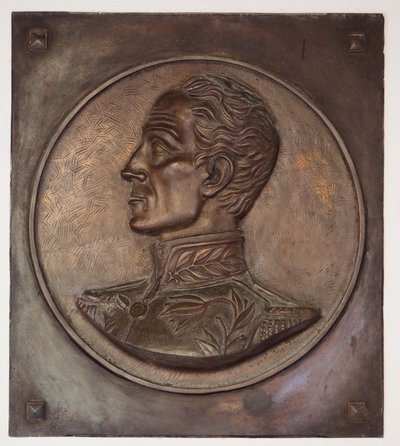 Simon Bolivar, bassorilievo da School Colombian