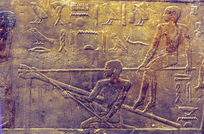 Antico Egitto, Pittura/Scultura murale, Mastaba/Tomba di Ti, Saqqara, V dinastia, Costruzione di navi da School Egyptian