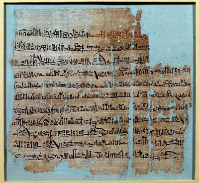 Antichità egizia: papiro della storia della Battaglia di Qadesh sotto il regno di Ramses II (1246-1213 a.C.). Nel 1274 a.C., l