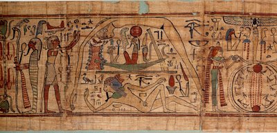 Allegoria del cosmo: papiro mitologico di Neskapashouty da School Egyptian