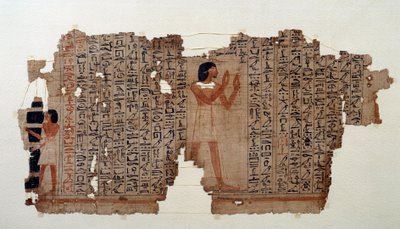 Antichità egizia: estratto da un libro dei Morti da School Egyptian