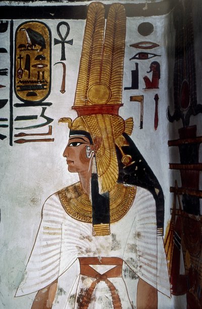 Luxor, Tebe: Ritratto di Nefertari (RAMSES II) da School Egyptian