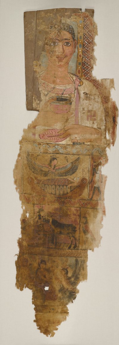 Sudario di Ritratto di un Giovane, prima metà del IV secolo da School Egyptian