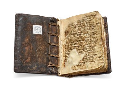 Il Codex Sinaiticus Rescriptus, fine del V-VII secolo fino al 979 d.C. (inchiostro su pergamena) da School Egyptian