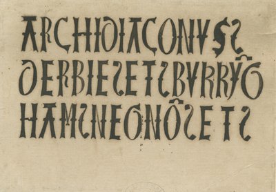 Chiesa di Barton under Needwood - iscrizioni: facsimile a inchiostro da School English