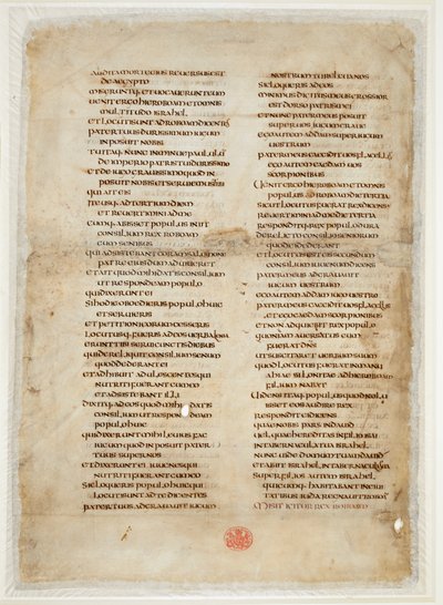 Frammento della Bibbia dal Libro dei Re (la 