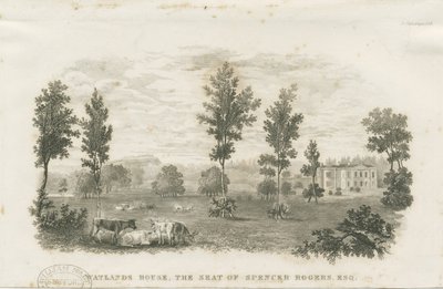 Burslem - Watlands House (incisione, nd [?19° sec]) da School English