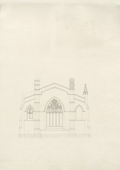 Burton-upon-Trent - Chiesa della Santissima Trinità: disegno, nd [?1820s] da School English