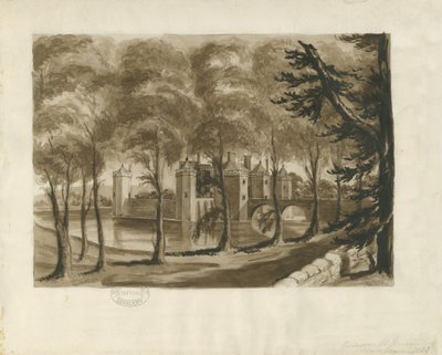 Castello di Caverswall: disegno a seppia da School English