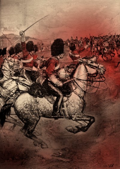 Carica della brigata pesante, guerra di Crimea, da "Cassell