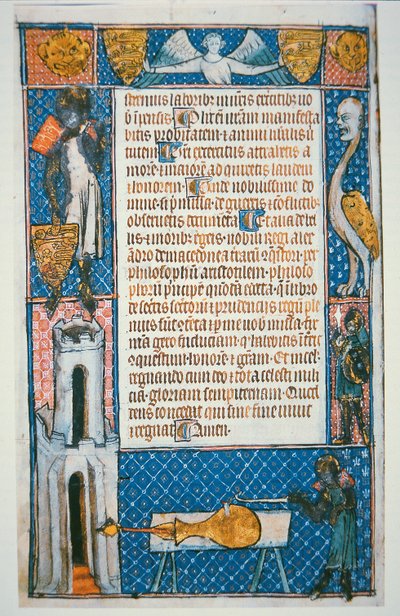 Facsimile della più antica immagine datata di una pistola, foglio da 