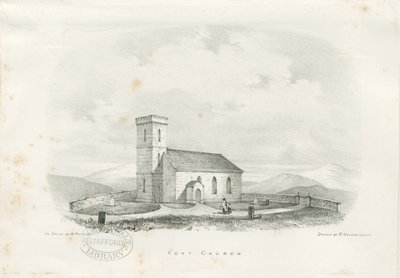 Chiesa di Foxt (litografia) da School English