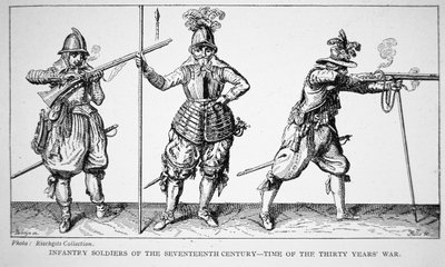 Soldati di fanteria del XVII secolo - tempo della Guerra dei Trent
