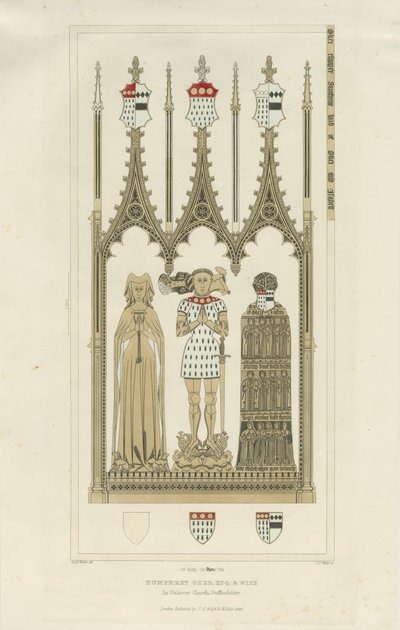 Interno della Chiesa di Okeover - Monumento a Humphrey Oker da School English