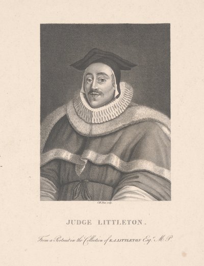 Giudice Littleton, inciso da C. M. Dien (incisione) da School English