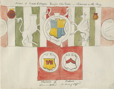 Lichfield - Stemma di Lord Cadogan (Friary) da School English