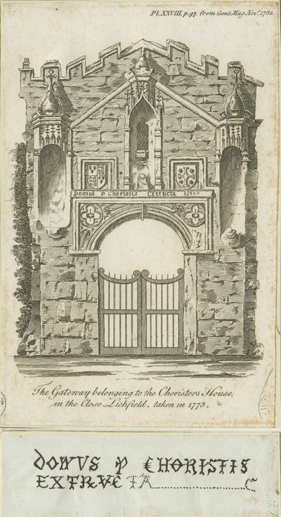 Lichfield - Porta della Casa dei Coristi da School English