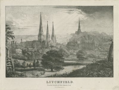 Lichfield - Vista nord-ovest da School English