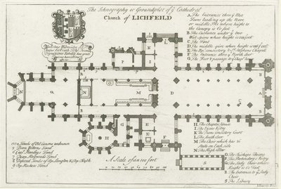 Cattedrale di Lichfield - Pianta del piano da School English