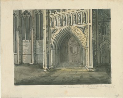 Cattedrale di Lichfield - Transetto sud da School English