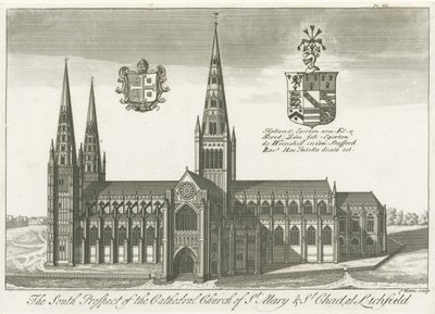 Lichfield Cathedral - Vista Sud da School English