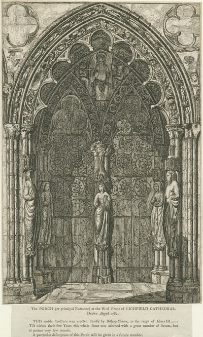 Lichfield Cathedral - Porta Ovest da School English
