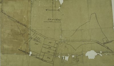 Mappa di Willesden, Londra (litografia) da School English