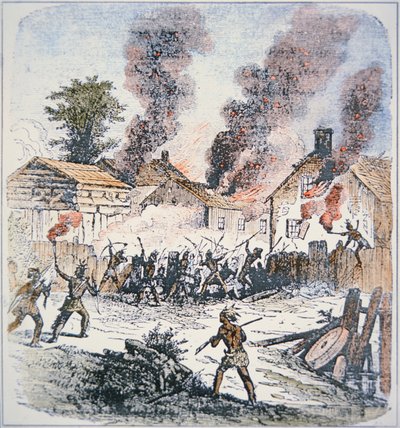 Gli indiani Nipmuc attaccano l