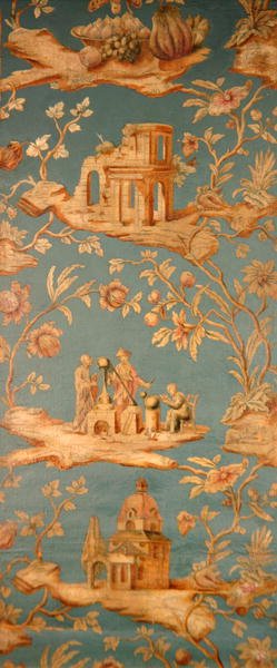 Carta da parati in tela cerata raffigurante varie scene da School English
