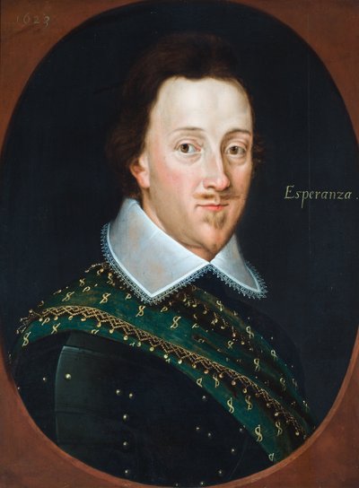 Ritratto di gentiluomo, detto Henry, Lord Percy di Alnwick (olio su tavola) da School English