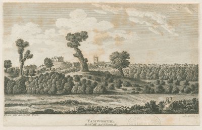 Castello di Tamworth (incisione) da School English