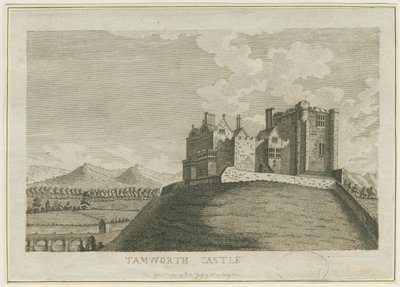 Castello di Tamworth (incisione) da School English