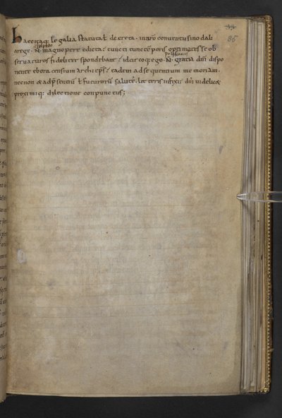 Thureth; codice di legge anglosassone VI Æthelred, in latino e antico inglese, Cotton MS Claudius A III f.35r da School English