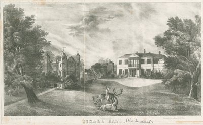 Tixall Hall e Gatehouse da School English
