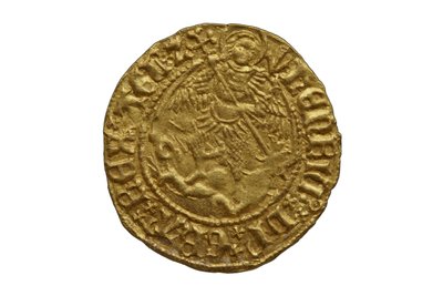 Moneta Tudor dal tesoro di Asthall da School English
