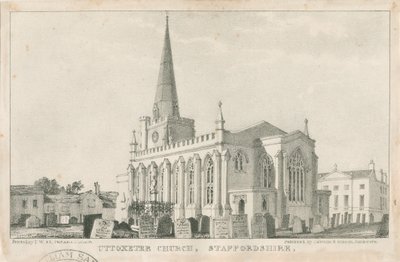 Chiesa di Uttoxeter [Nuova]: litografia, nd [c 1839] da School English