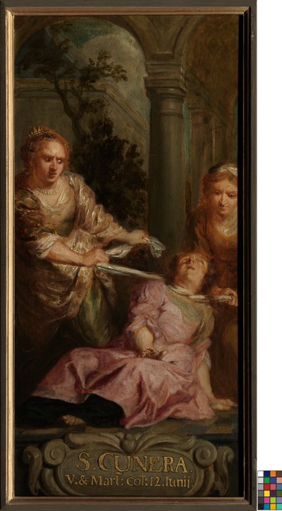 Il martirio di Santa Cunera da School Flemish