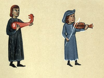 Un trovatore del Medioevo, illustrazione da 