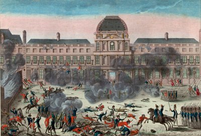 Attacco alle Tuileries da School French